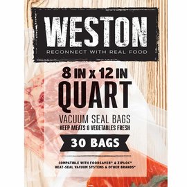 Weston Weston Vacuum Sealer  Bags 8"x12" 30 pk
