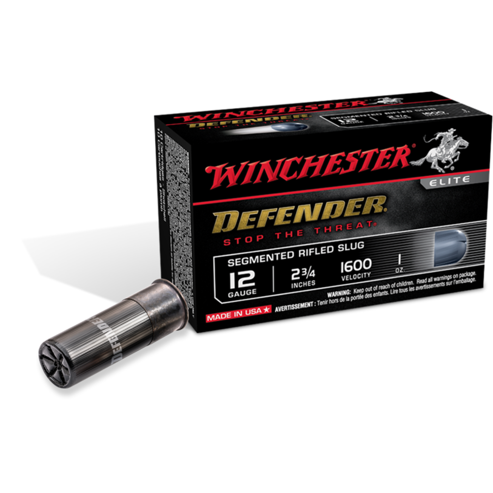 Winchester 12 ga Lead - Winchester Defender Elite Slug 2.75" 10 Rnds