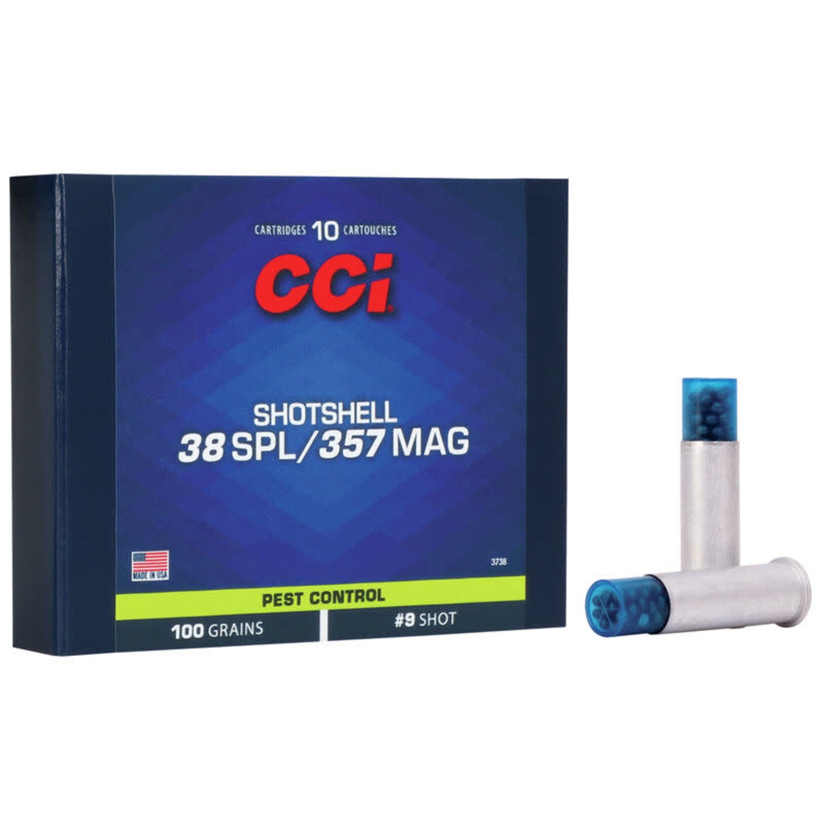 CCI CCI Pest Control Shotshell 38 Spl/357 Mag 100 gr # 9 10 rnd