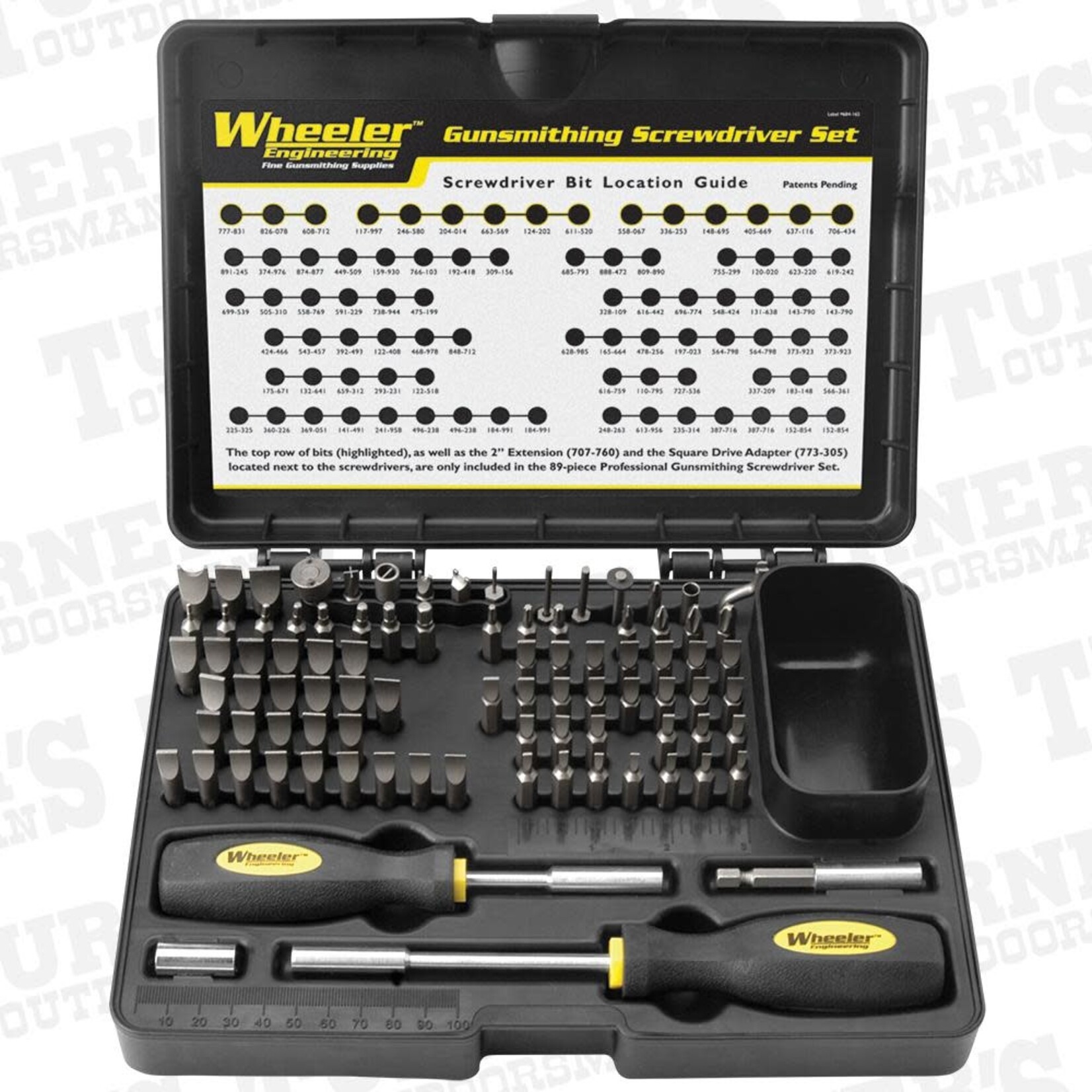 Wheeler Engineering Wheeler Deluxe Professional Gunsmiting Screwdriver Kit 89 Pc