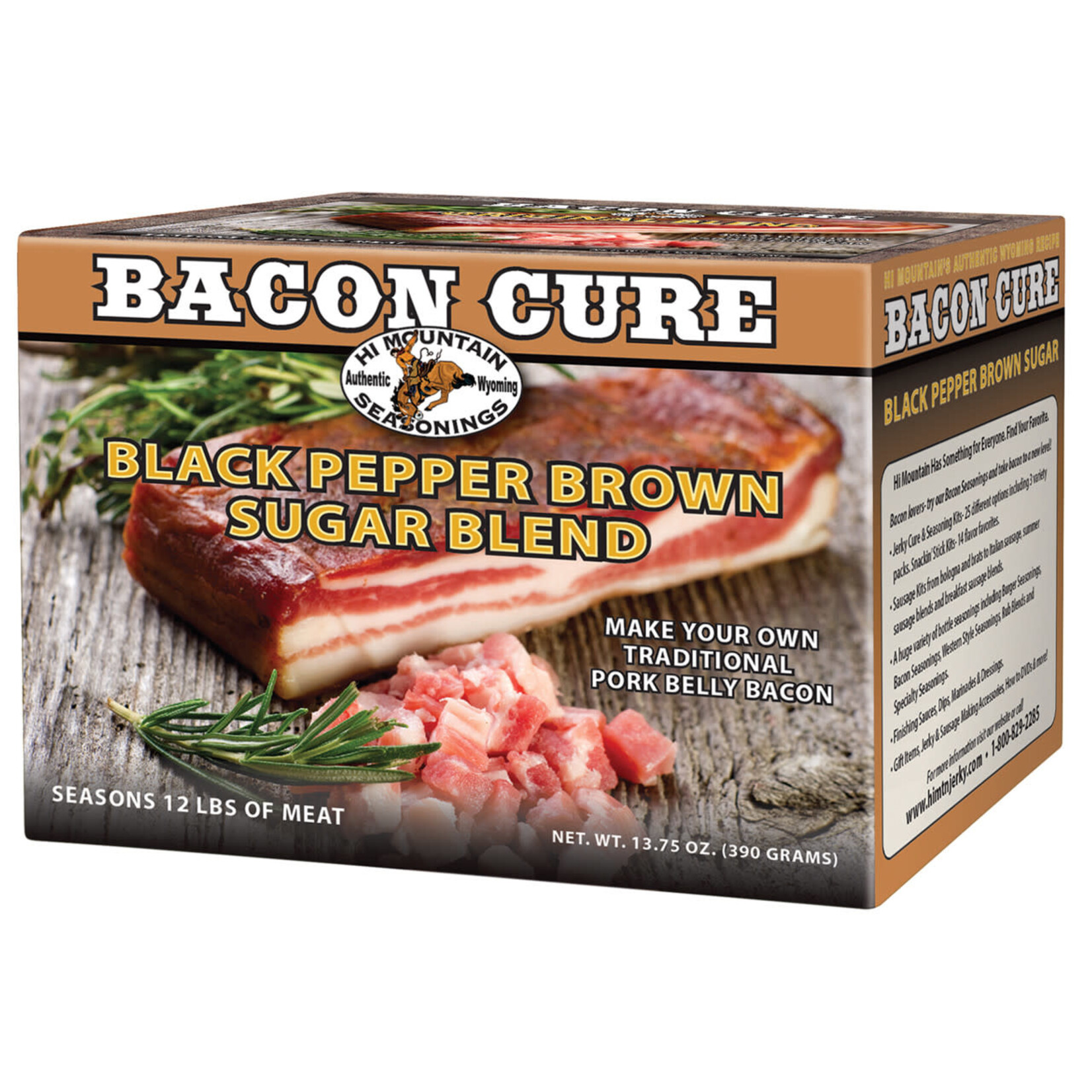Hi Mountain Hi Mountain Black Pepper Brown Sugar Blend Bacon Cure