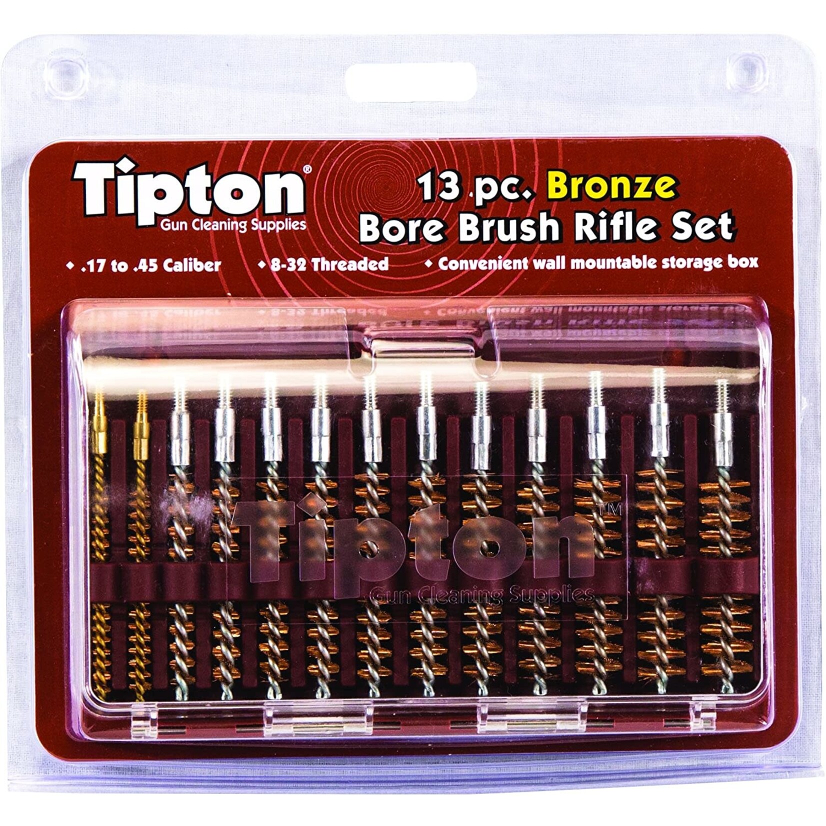 Tipton Tipton 13 Piece Bronze Bore Brush Rifle Set