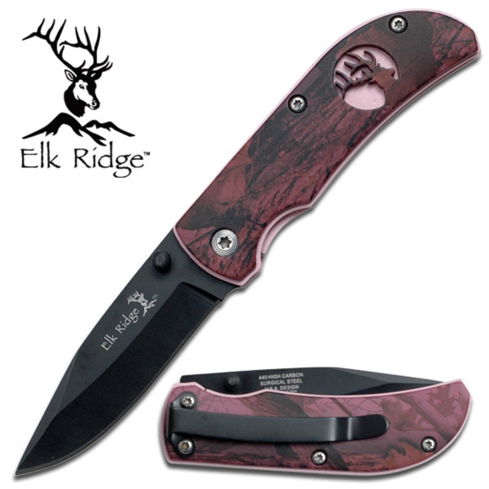 Elk Ridge Elk Ridge Pink Folding Knife