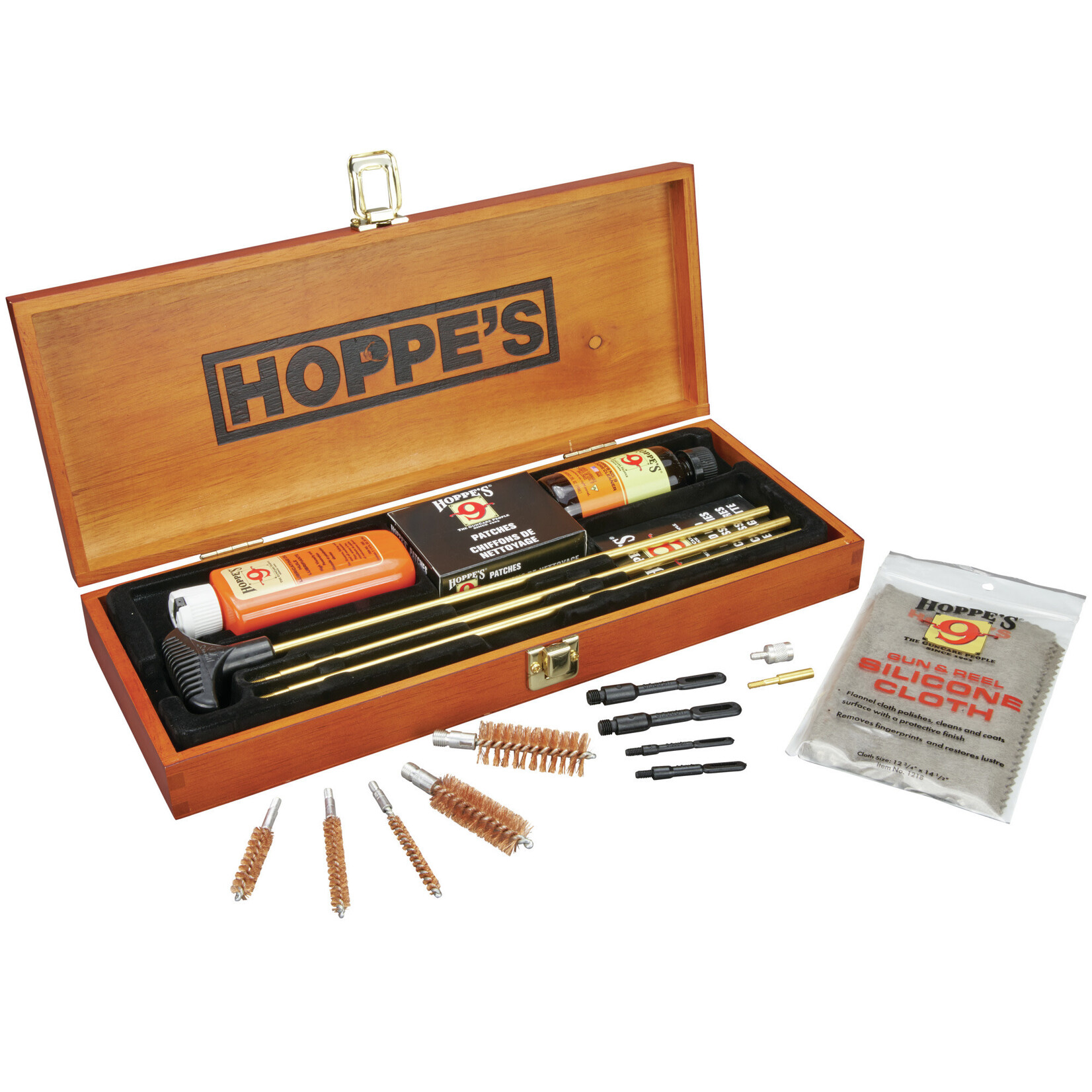 Hoppe's Hoppe's Deluxe Gun Cleaning Kit W/ Brass Rod