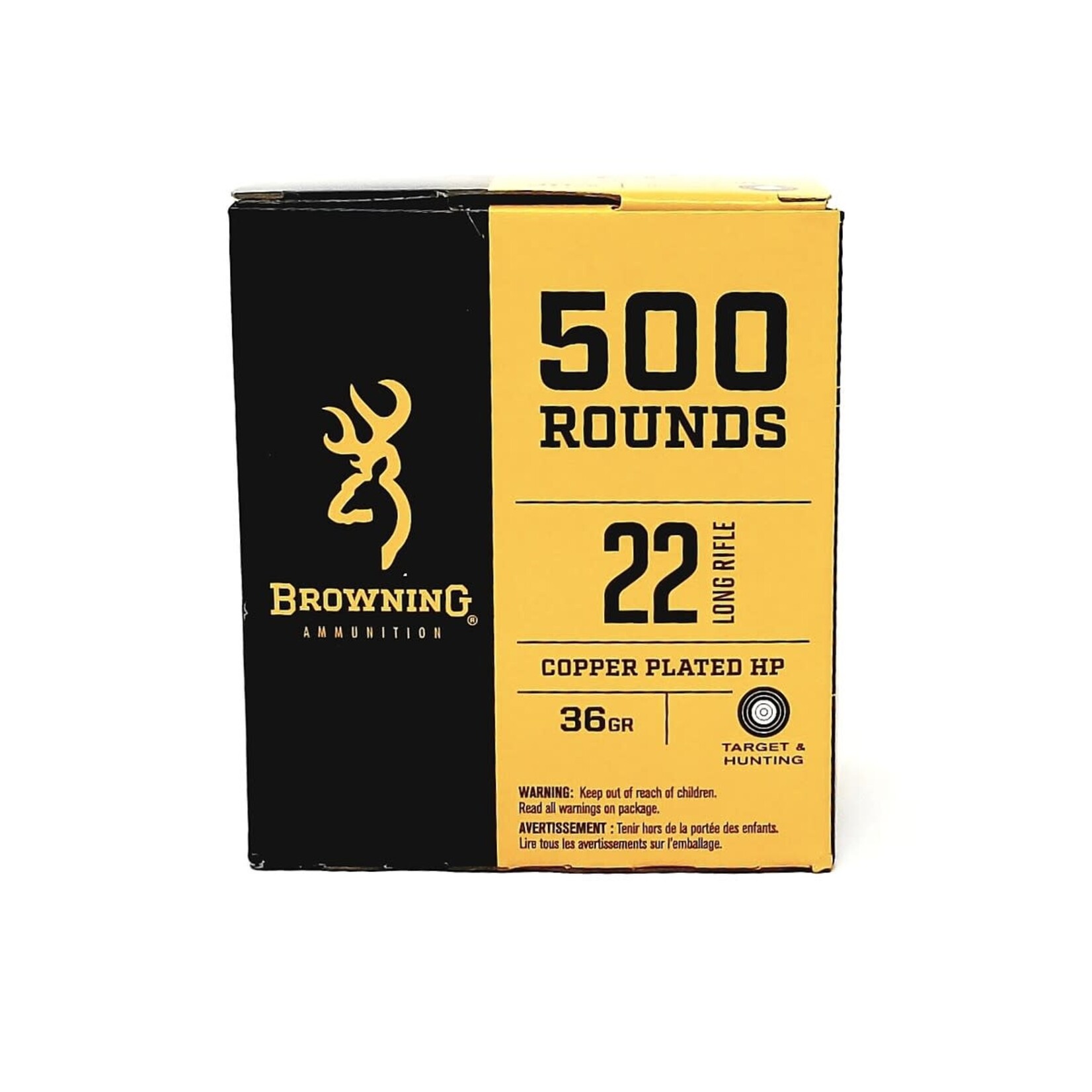 Browning Browning Copper Plated HP 22 lr 36 gr 500 rnds