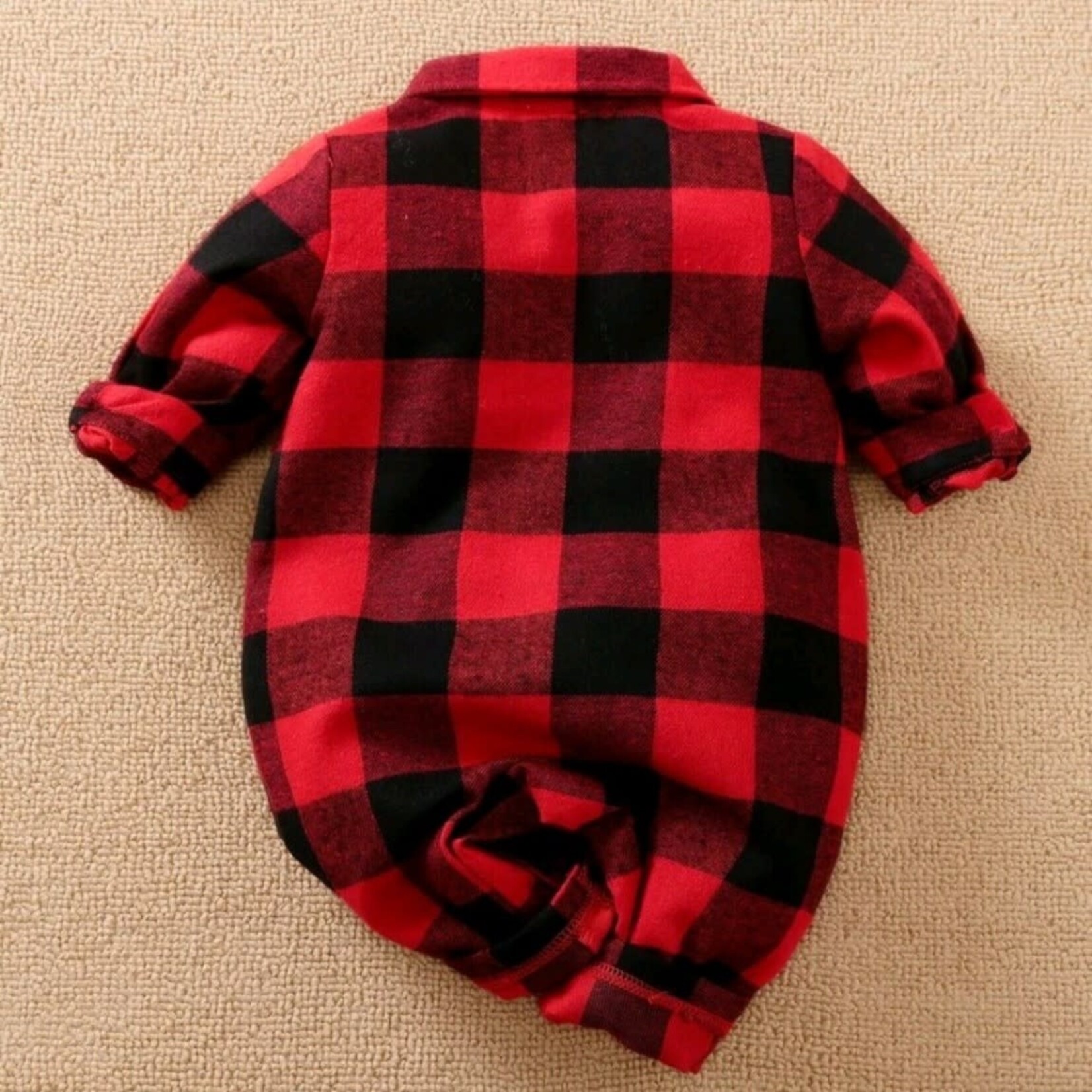 Baby Buffalo Plaid Jumpsuit