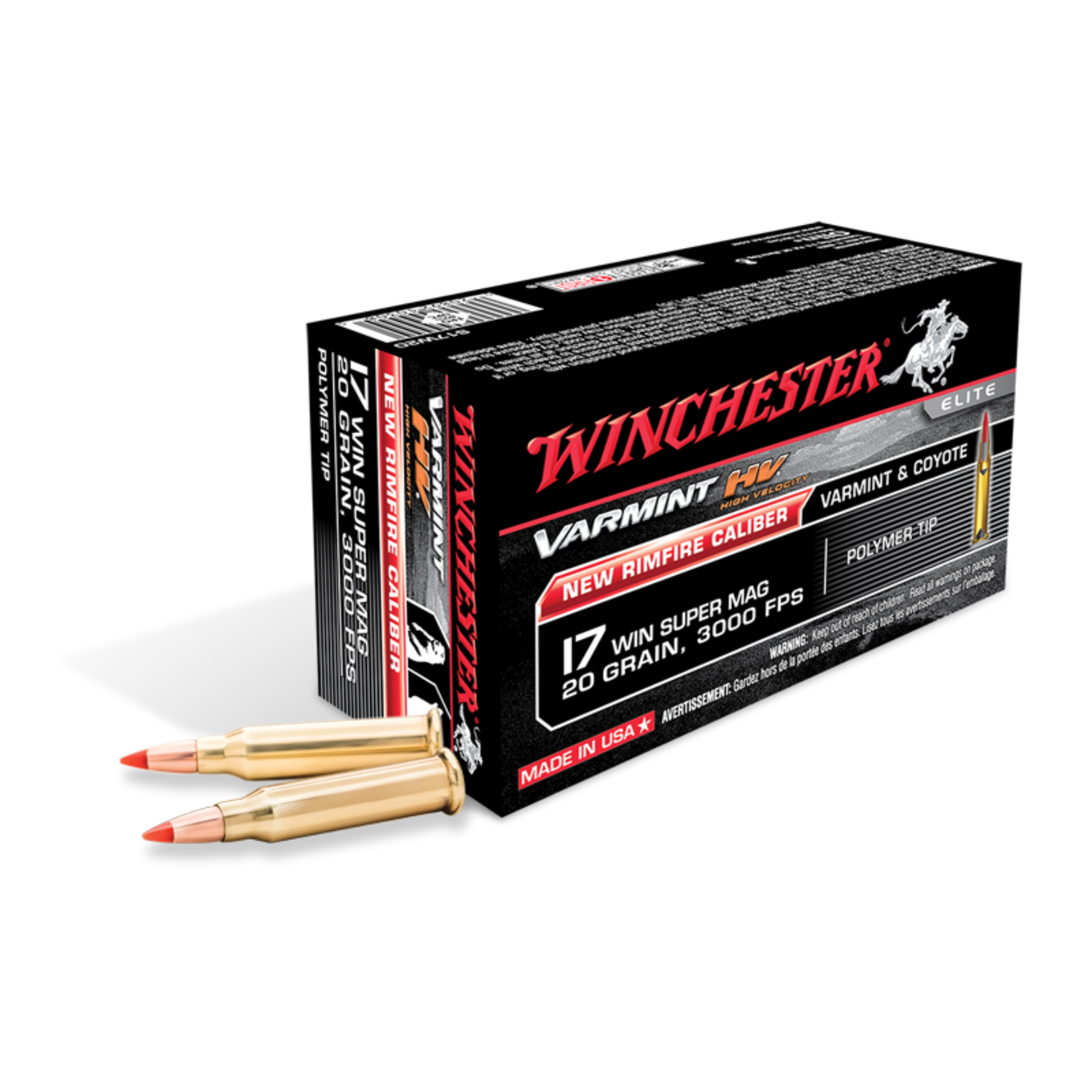 Winchester Winchester 17 WSM 20 gr Polymer Tip 50 rnds