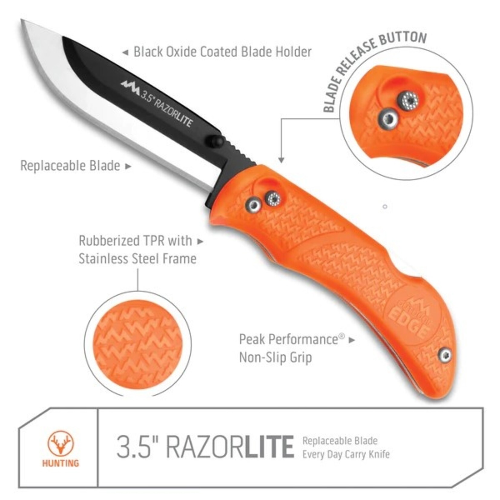 Outdoor Edge Outdoor Edge RazorLite Blaze 3.5" w/ 6 Blades