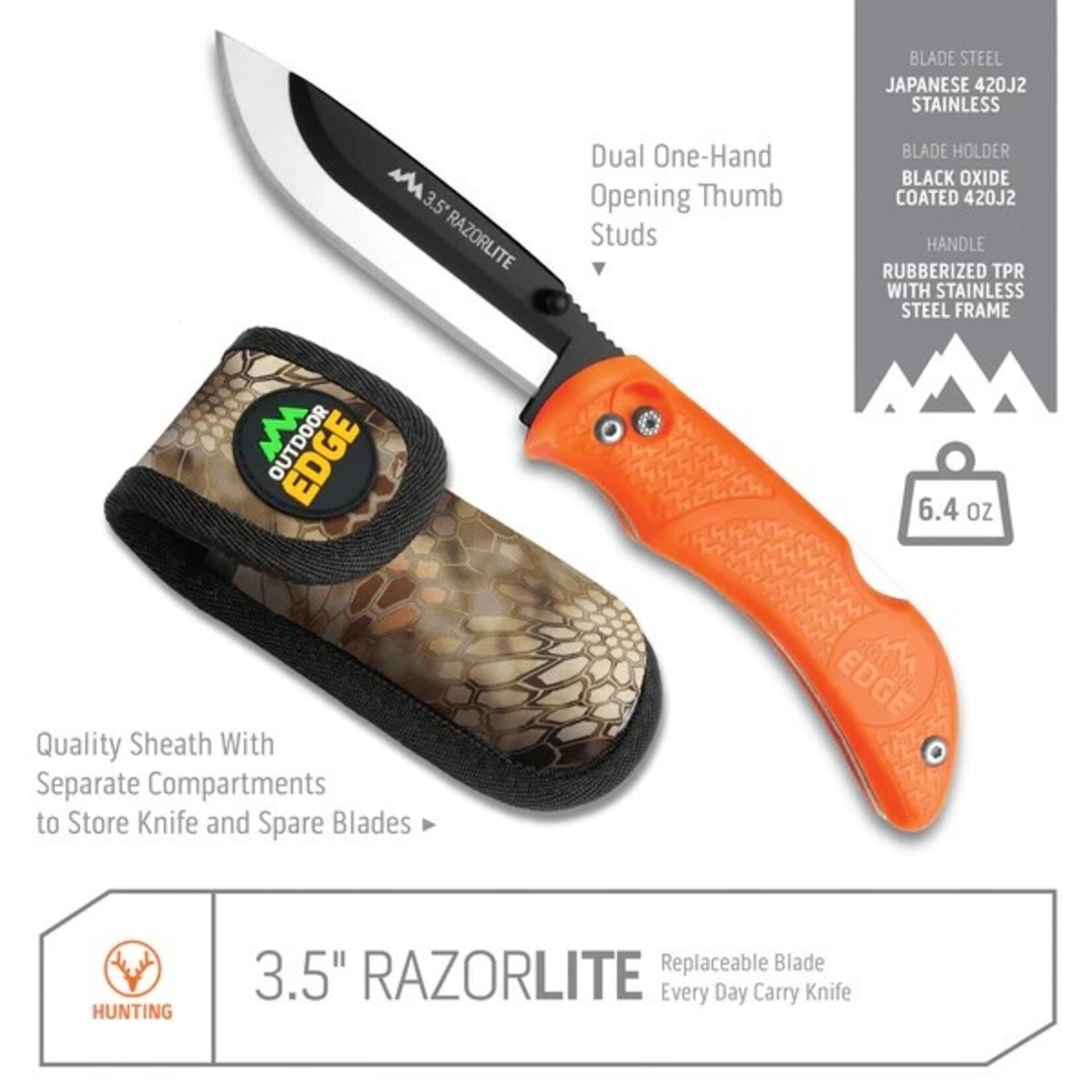 Outdoor Edge Outdoor Edge RazorLite Blaze 3.5" w/ 6 Blades