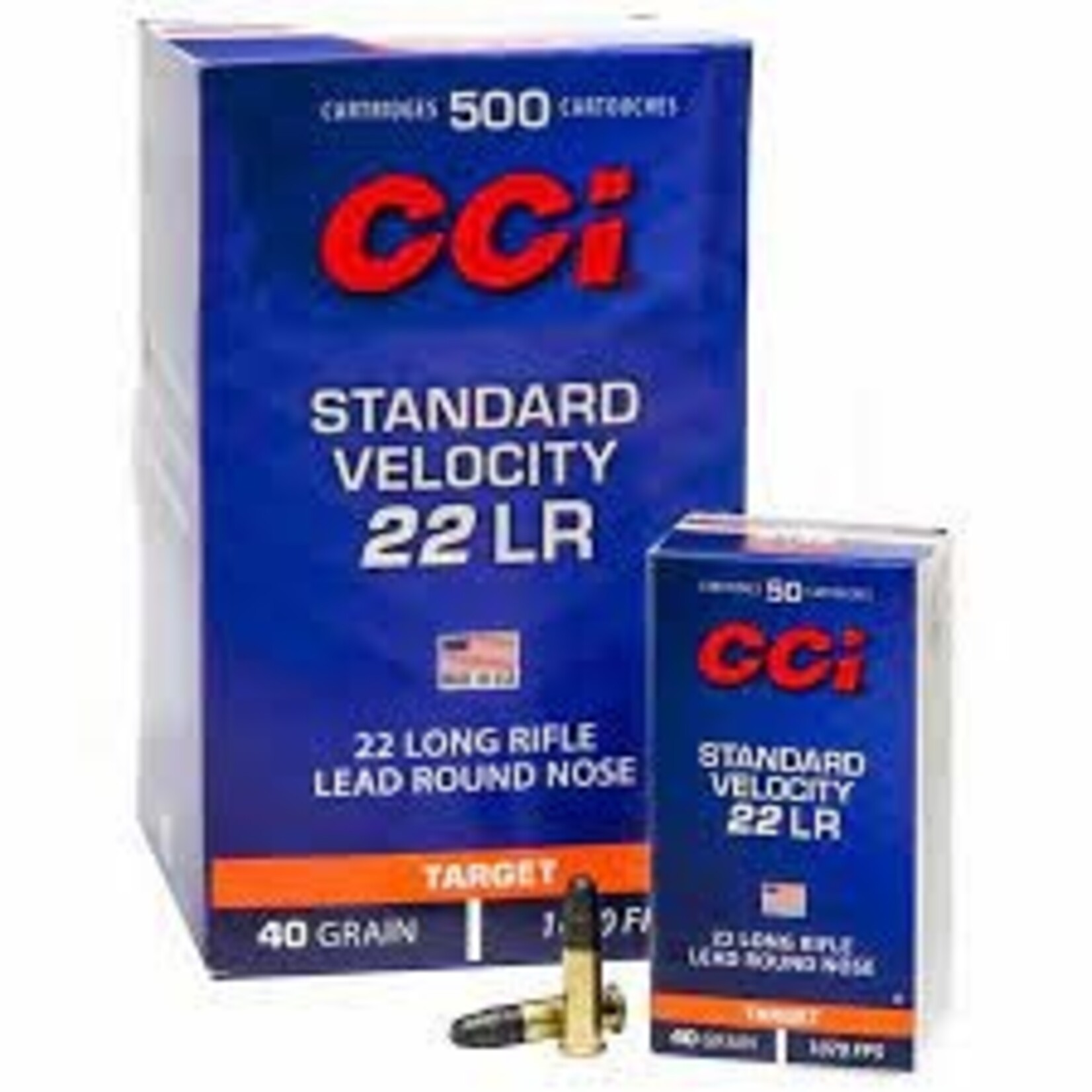 CCI CCI Standard Velocity 22 lr 40 gr LRN 500 pk