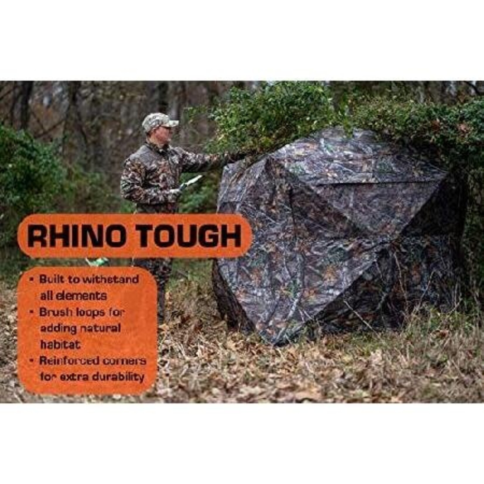 Rhino Blinds R100-RTE 2 Person Ground Blind Realtree Edge