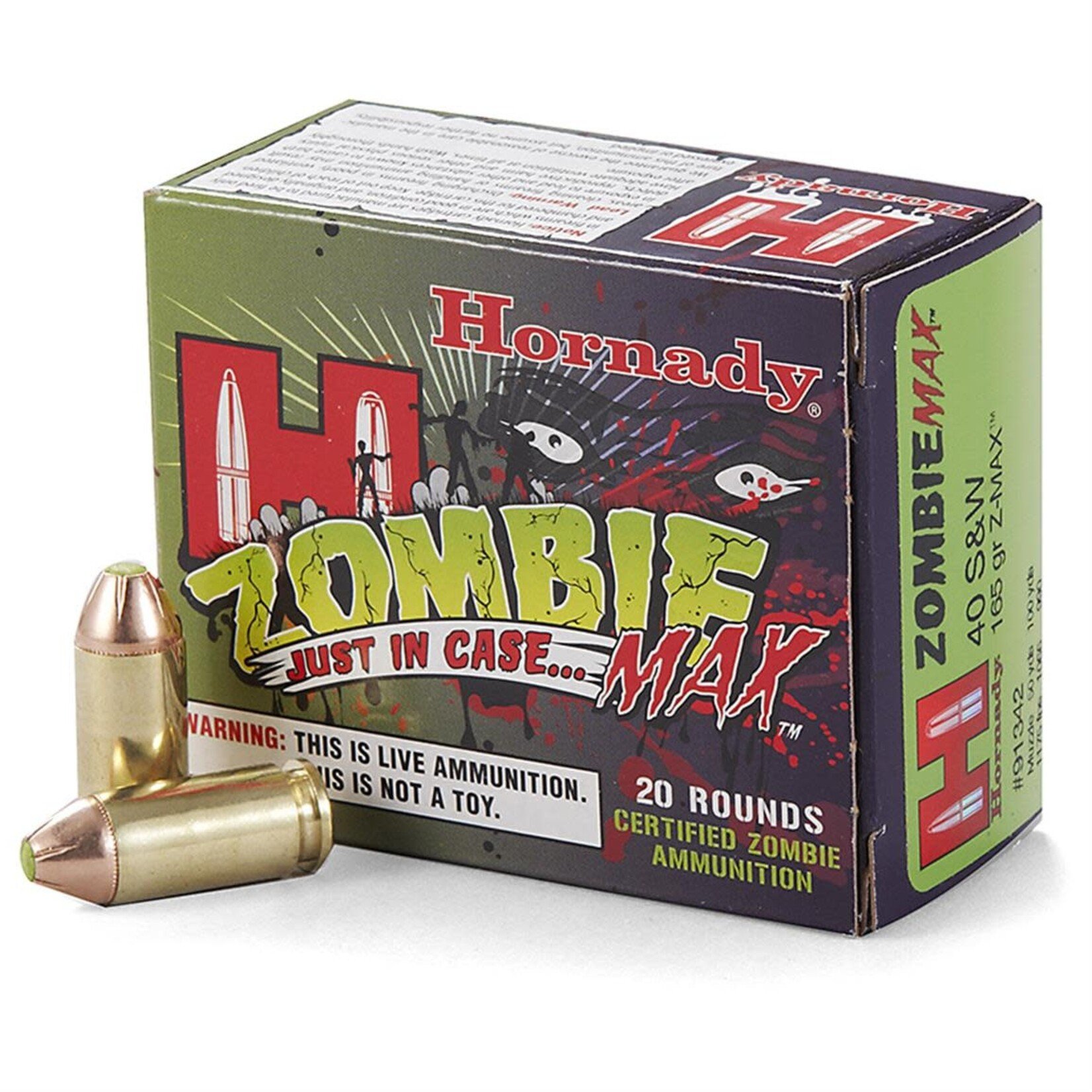 Hornady Zombie Max 40 S&W 165 gr Z-Max 20 rnds - Backcountry Supplies