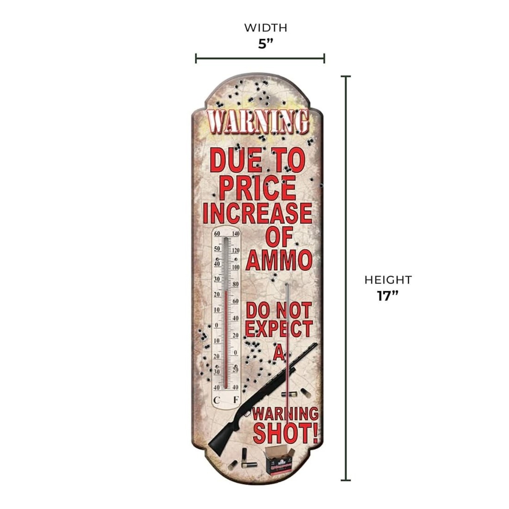 rivers edge Rivers Edge Tin Thermometer - Due To Price