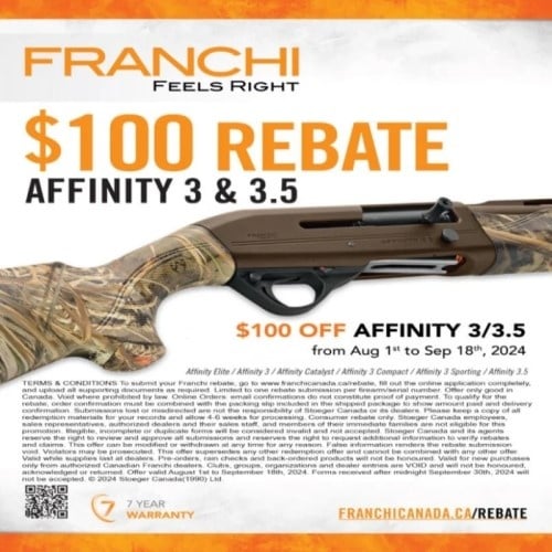 Franchi Affinity Rebate