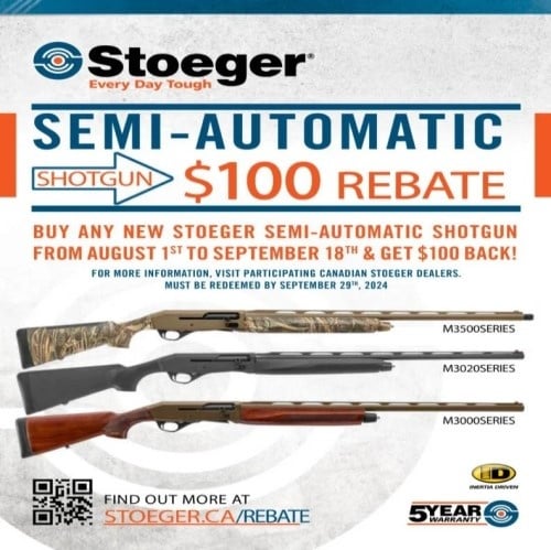 Stoeger Semi-Automatic Shotgun Rebate