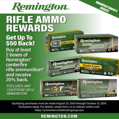 Remington Rifle Ammo Rewards Rebate