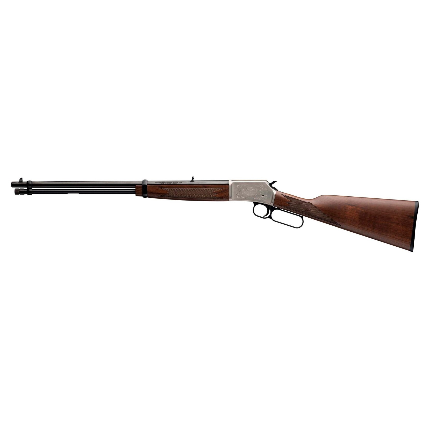 Browning 22 lr - Browning BL-22 Grade II Satin Nickel Lever Action Rifle