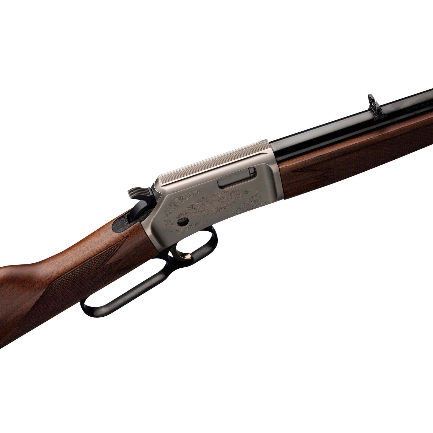 Browning 22 lr - Browning BL-22 Grade II Satin Nickel Lever Action Rifle