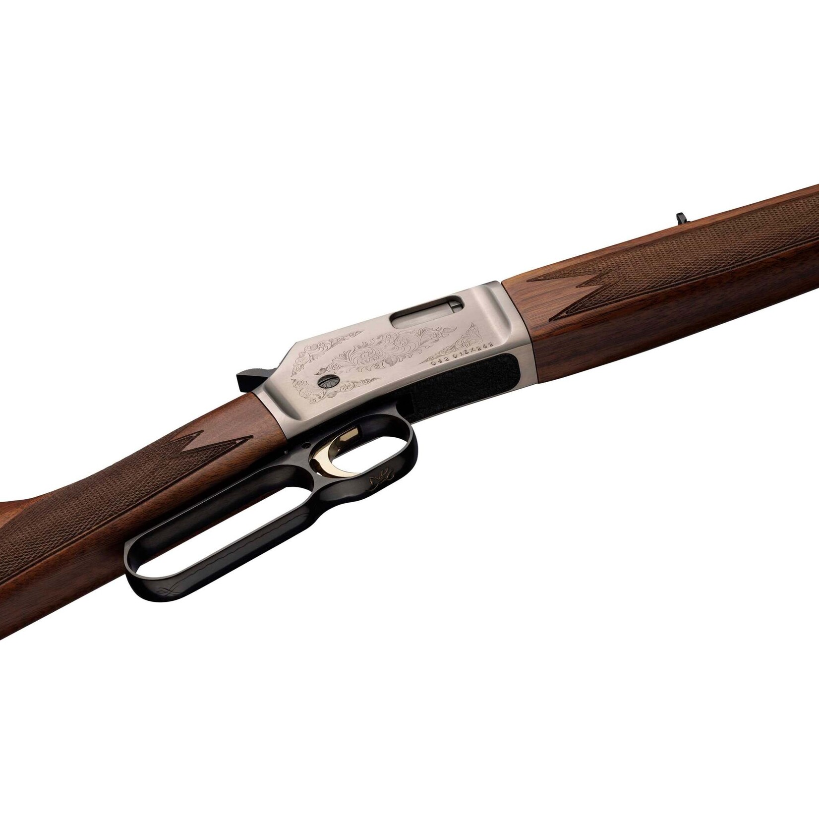 Browning 22 lr - Browning BL-22 Grade II Satin Nickel Lever Action Rifle
