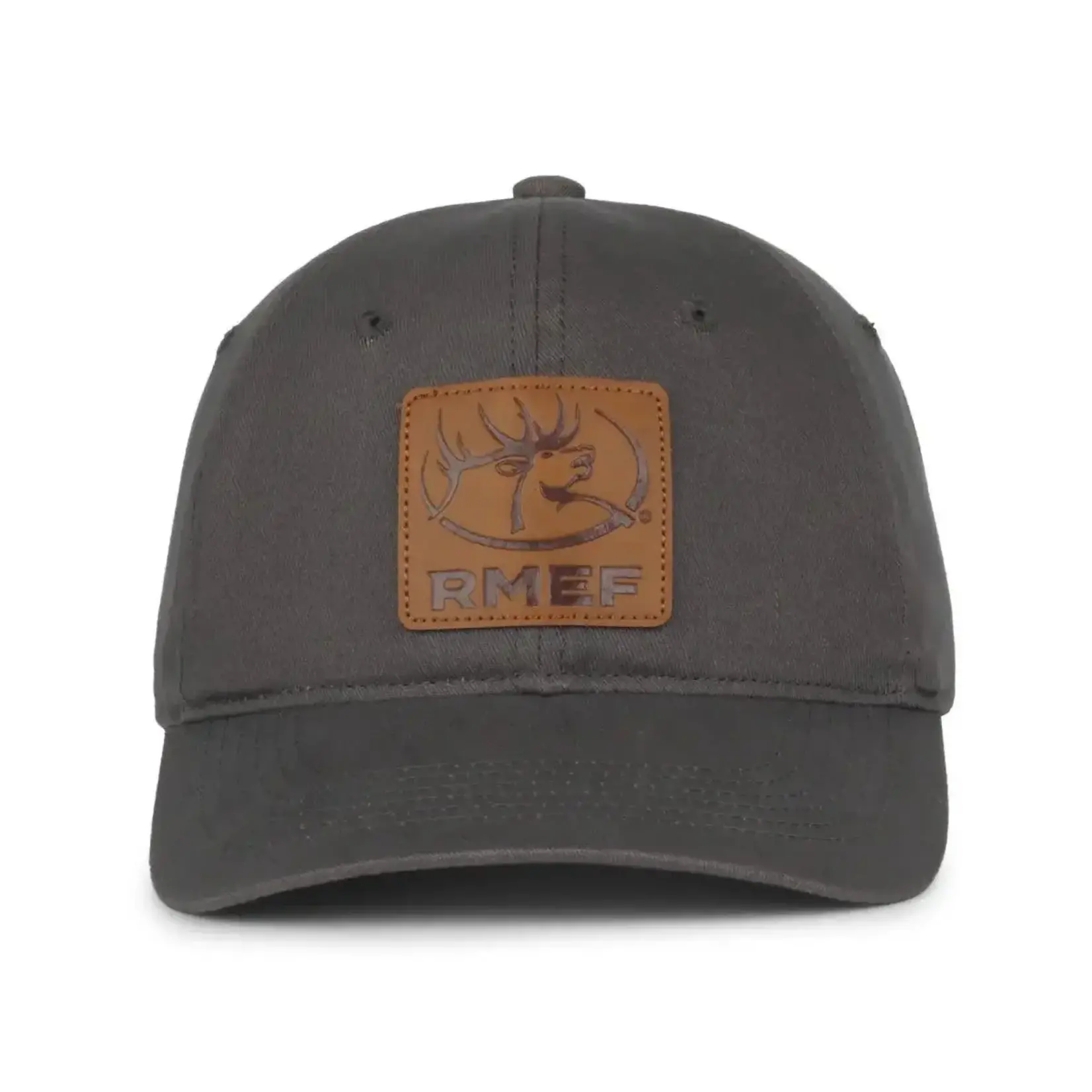 Rocky Mountain Hunting Calls RMEF Leather Patch Cap