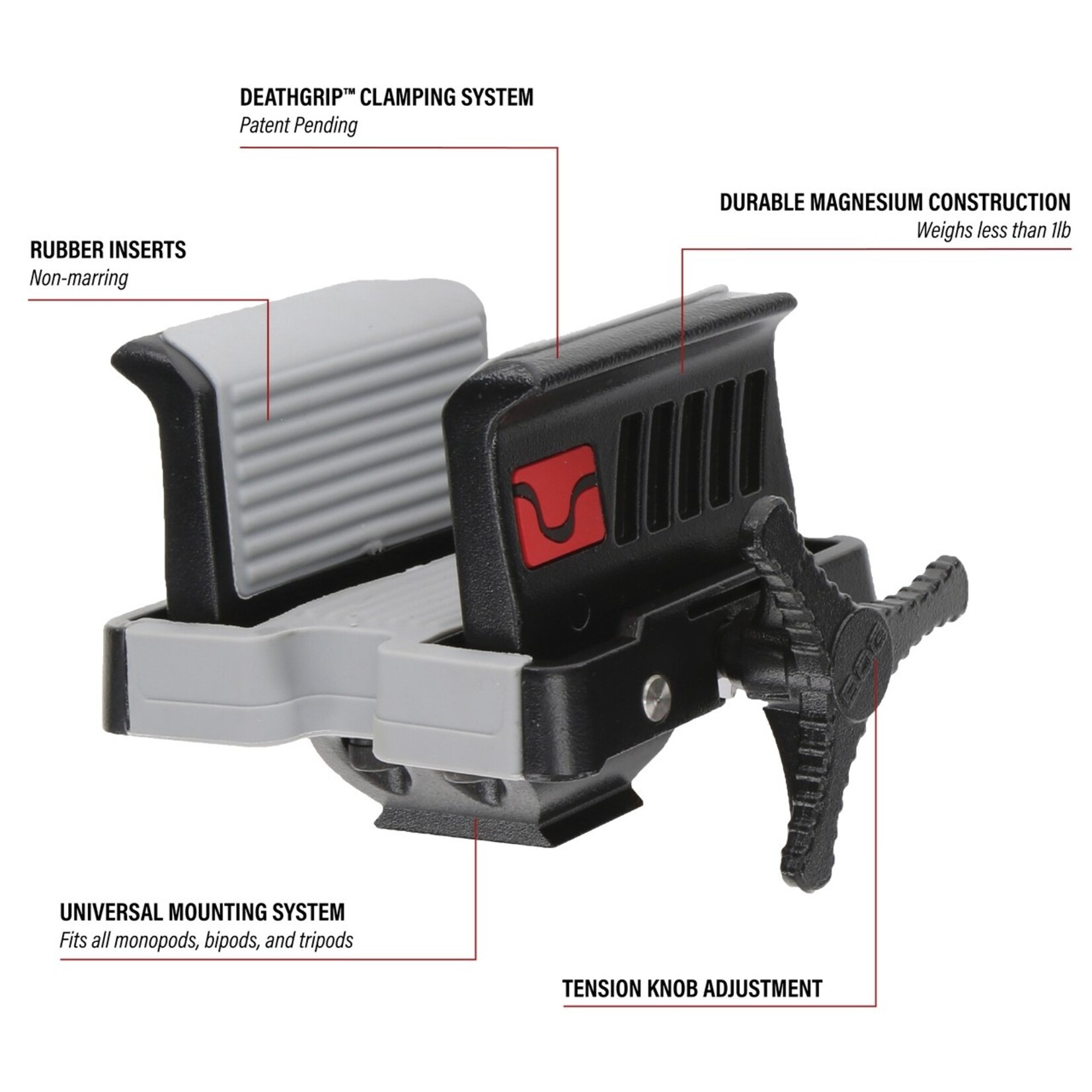 BOG BOG DeathGrip Ultralite Clamping Tripod Head