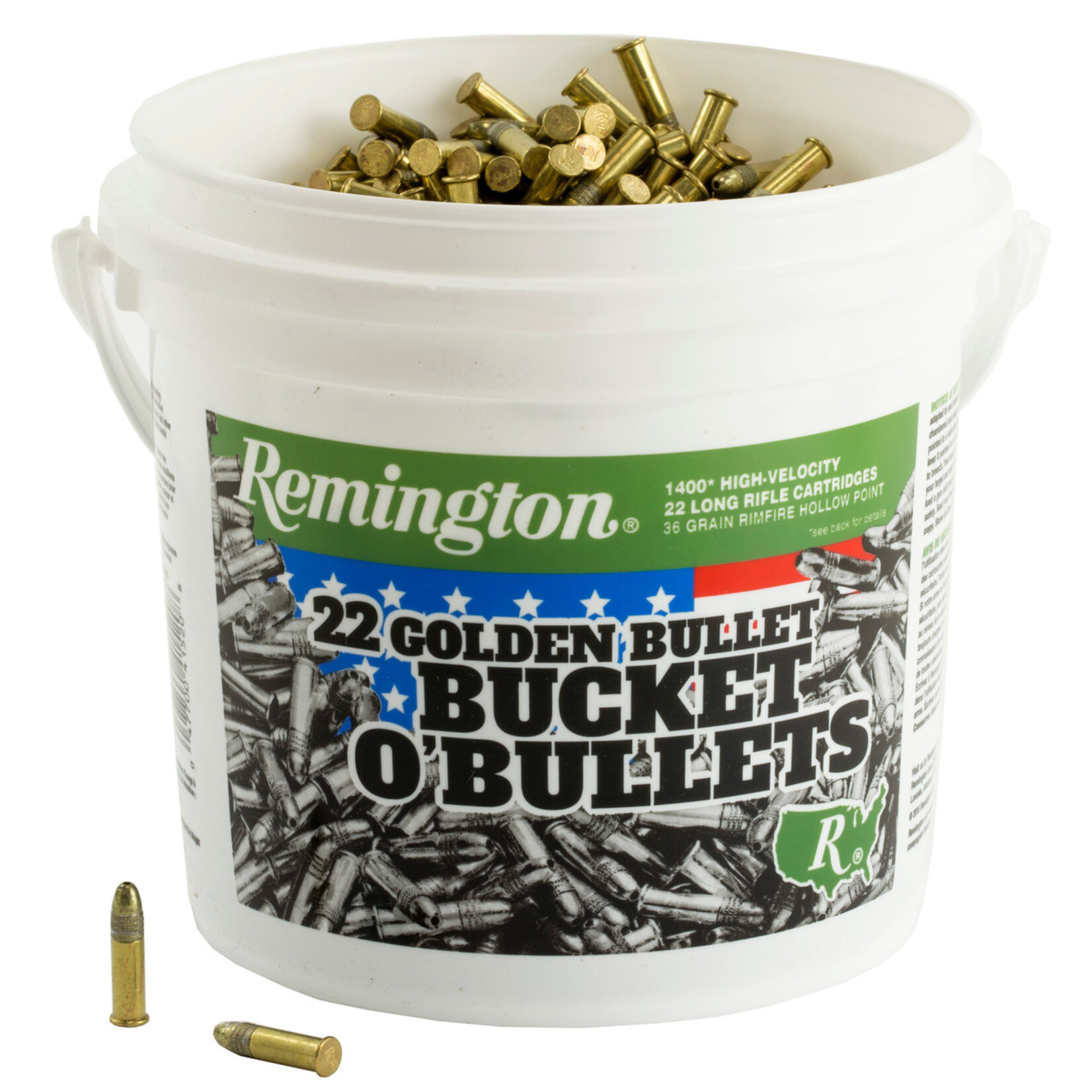 Remington Remington Golden Bullet Bucket O' Bullets 22 LR PHP 36 gr 1400 rnds