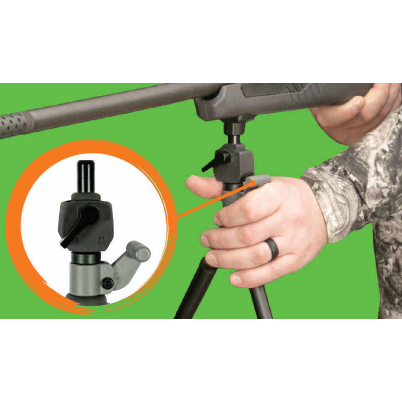 Primos Primos Trigger Stick Gun Mounted Bipod w/ Spartan Technology 12"-16.5"
