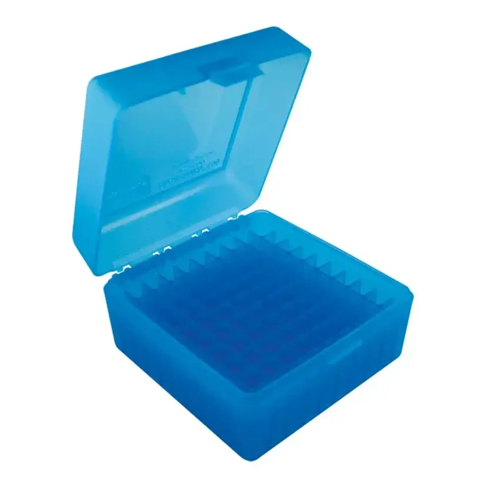 MTM MTM RS-100-24 Ammo Box 100 rnd 223 204 Ruger Clear Blue