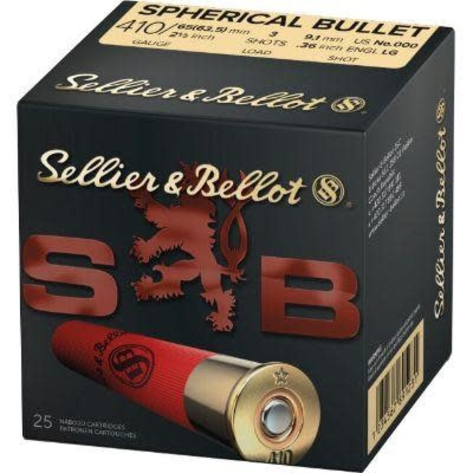 Sellier & Bellot 410 ga Lead - Sellier & Bellot X3 3" 11/16 oz #6 25 rnds