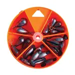 Eagle Claw Eagle Claw Rubber Core & Brass Casting Sinker Assortment 21 pk