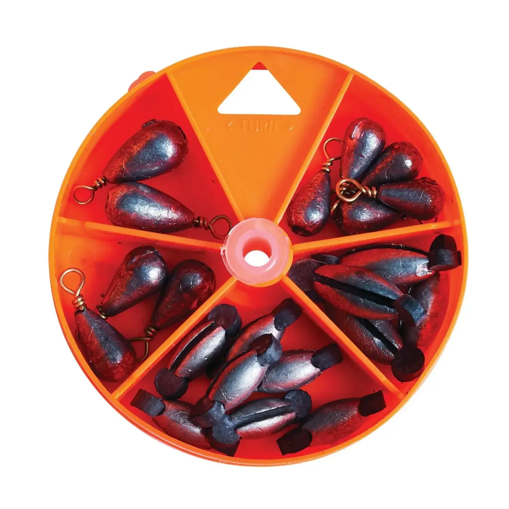 Eagle Claw Eagle Claw Rubber Core & Brass Casting Sinker Assortment 21 pk