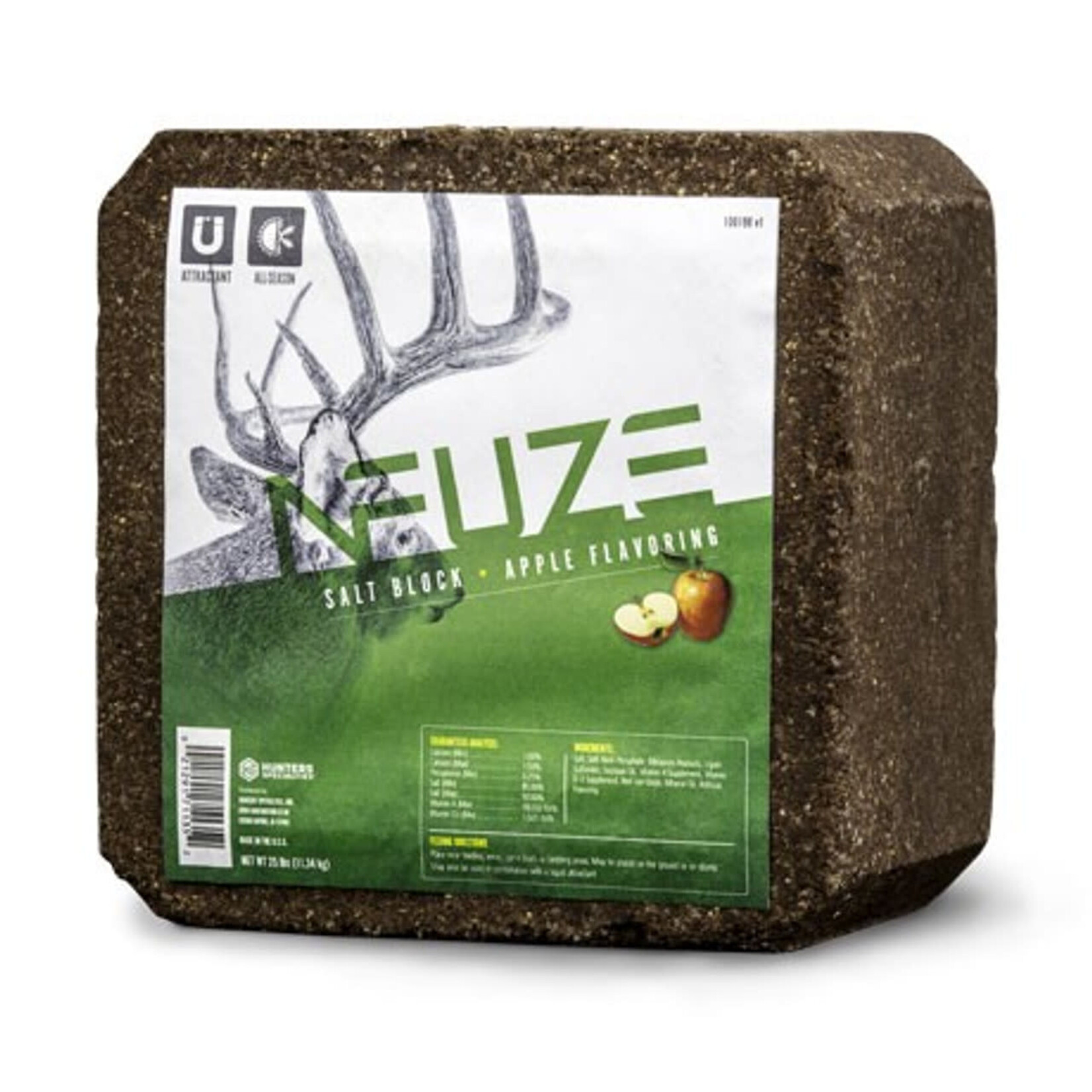 Hunters Specialties Hunter Specialties Nfuze Salt Block 25 lbs - Fresh Apple Flavor