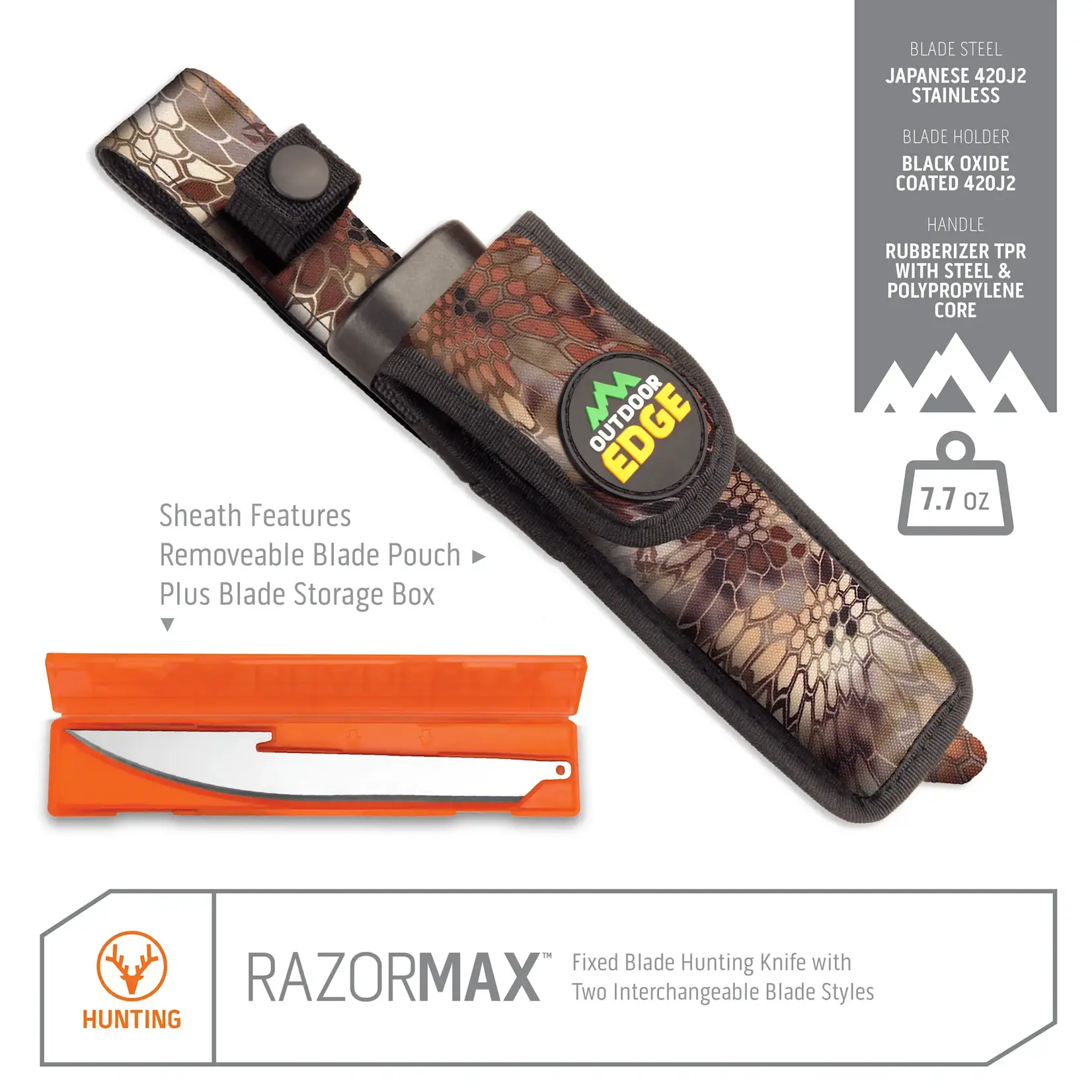 Outdoor Edge Outdoor Edge Razor Max Fixed Blade Knife - 6 Blades