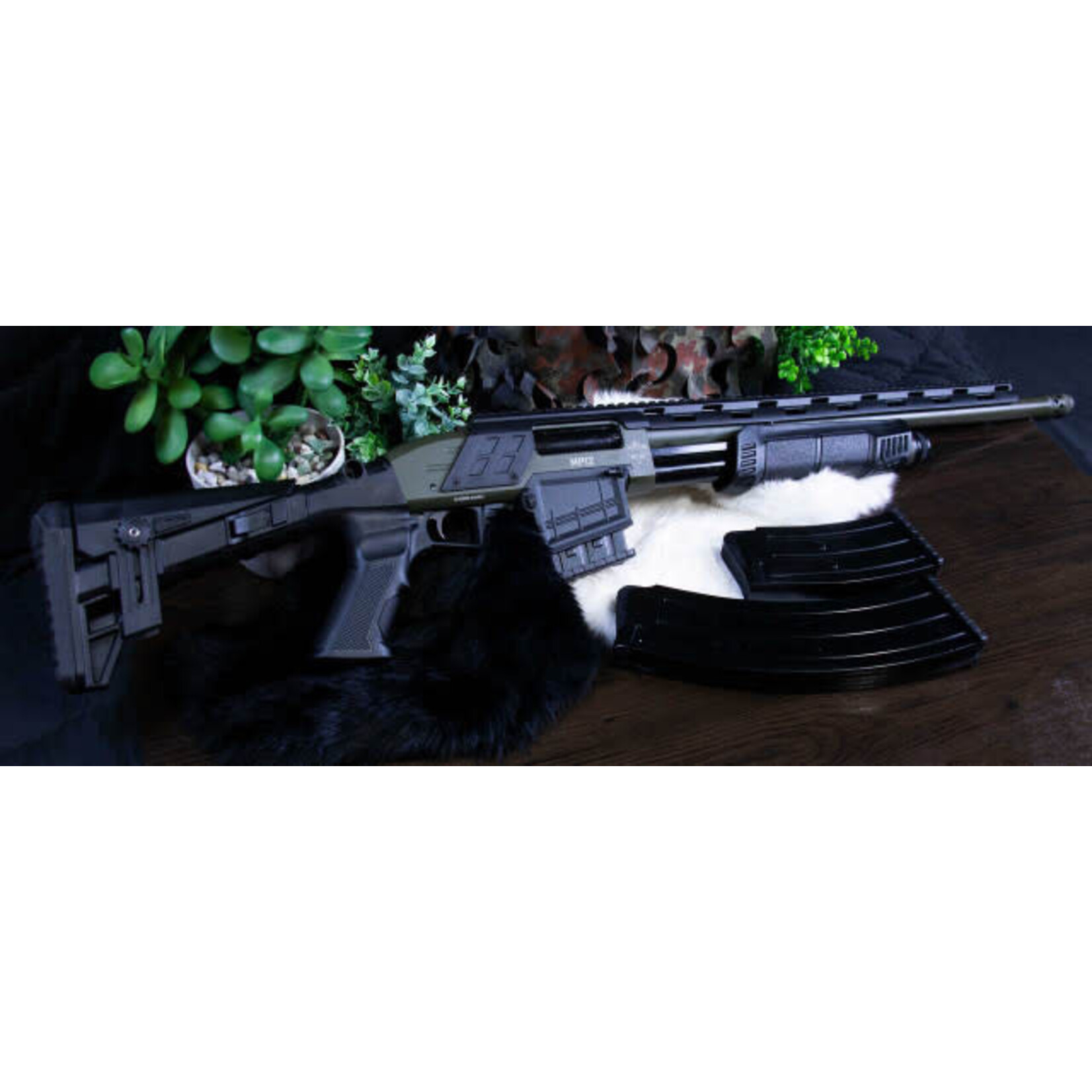 Revolution Armory 12 ga - Revolution Armory MP12 Pump OD Green 18.5"