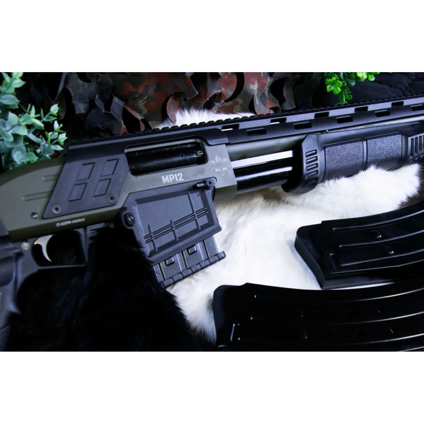 Revolution Armory 12 ga - Revolution Armory MP12 Pump OD Green 18.5"