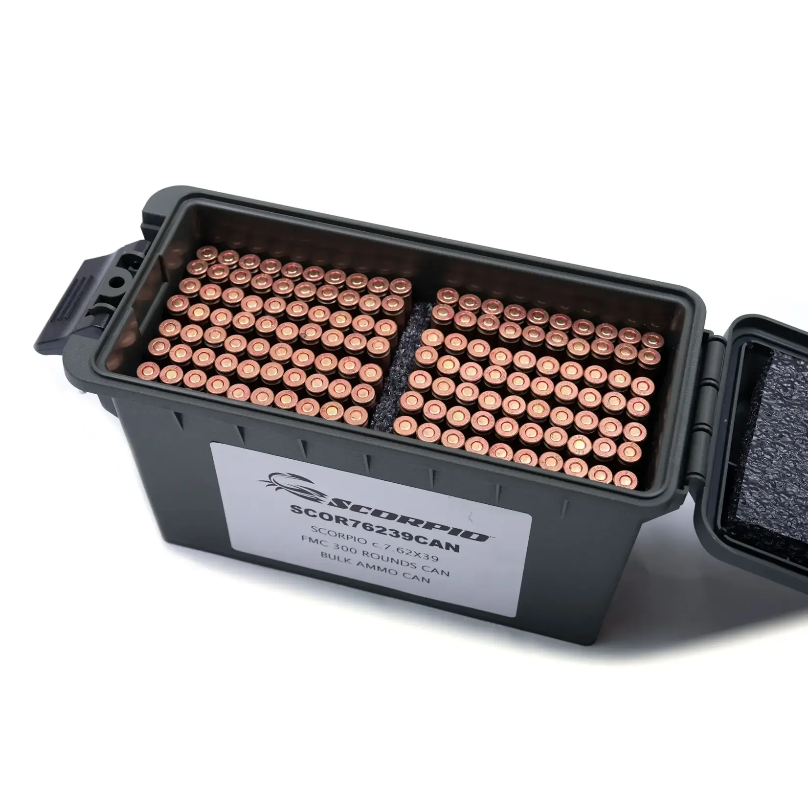 Scorpio Scorpio 7.62x39 FMC 300 rnds Bulk Ammo Can