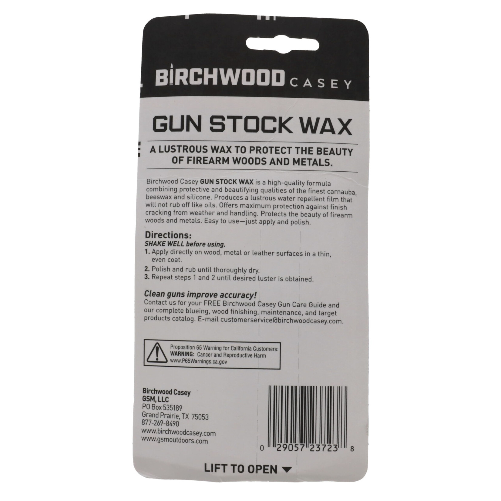 Birchwood Casey Birchwood Casey Gun Sock Wax 3 oz