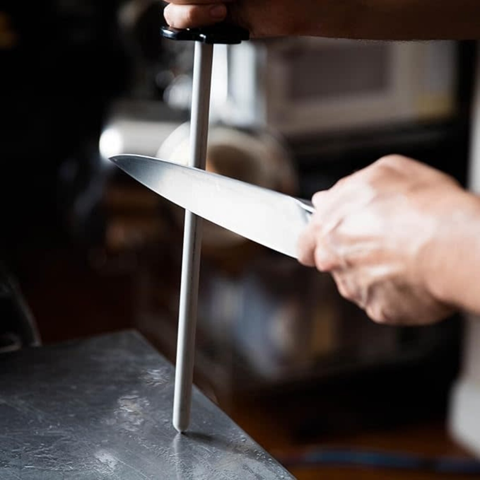 All Win - Houseware Carbon Steel Knife Sharpening Steel 12"