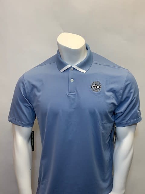 vapor print tipped collar polo