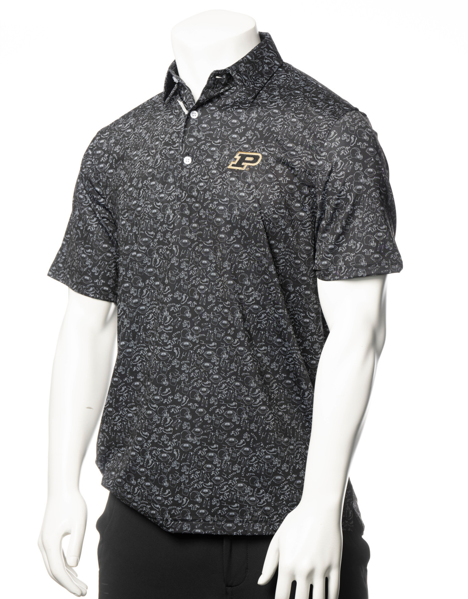 PURDUE COLLECTION PGC GRIDIRON POLO