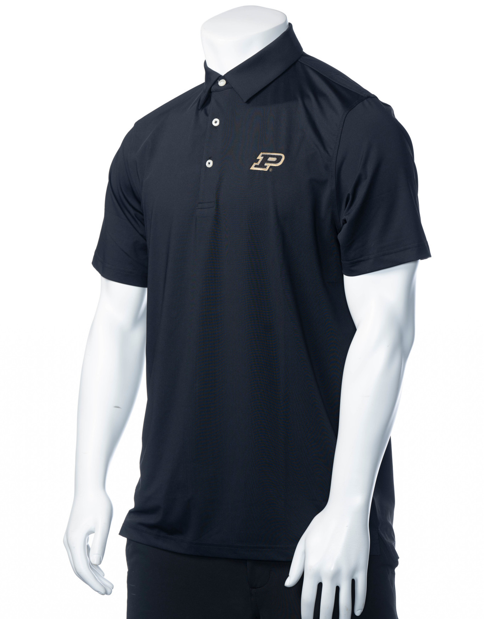 PURDUE GOLF COLLECTION PGC "THE CLASSIC" SOLID ECOTEC POLO