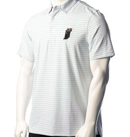 VINEYARD VINES VINEYARD VINES PALMERO POLO - WHITE/GREEN STRIPES