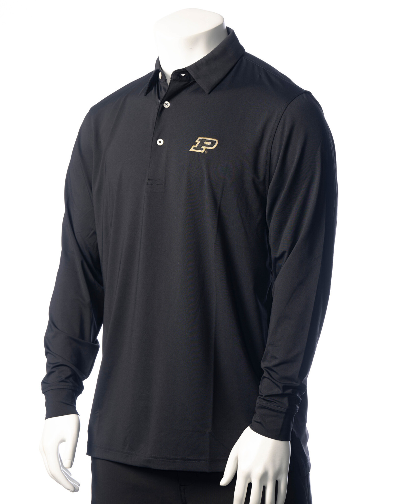 PURDUE GOLF COLLECTION PGC THE CLASSIC ECOTEC LONG SLEEVE POLO