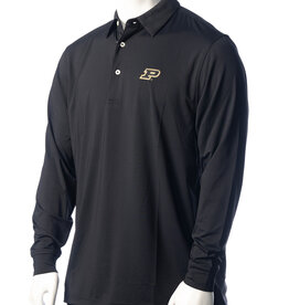 PURDUE GOLF COLLECTION PGC THE CLASSIC ECOTEC LONG SLEEVE POLO