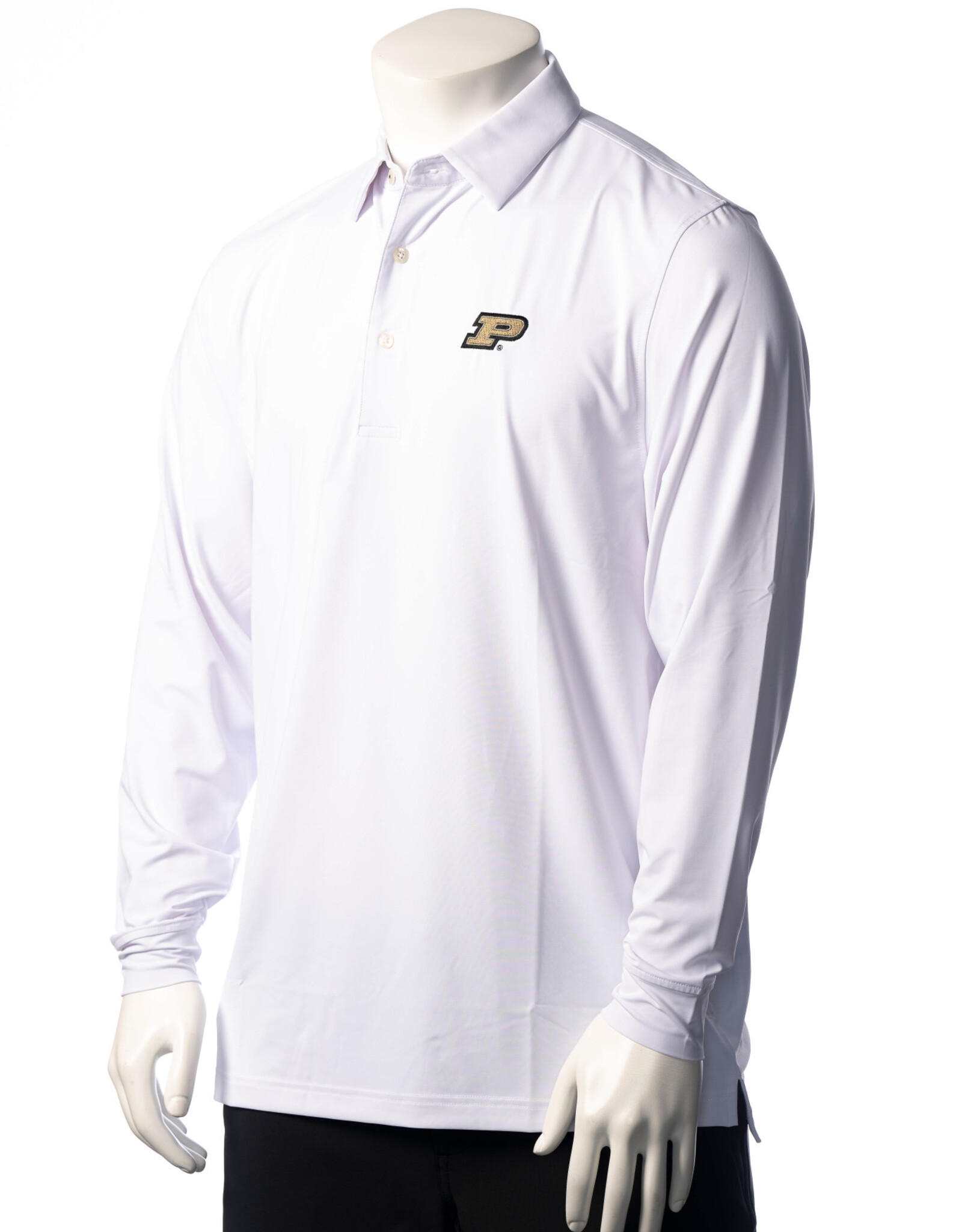 PURDUE GOLF COLLECTION PGC THE CLASSIC ECOTEC LONG SLEEVE POLO