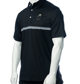 PURDUE GOLF COLLECTION PGC HAMILTON STRIPE POLO
