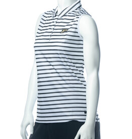 Nike DF Victory Solid Sleeveless Polo - White/Black