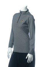PURDUE GOLF COLLECTION PGC BUTTER STRIPE WOMEN'S 1/2 ZIP