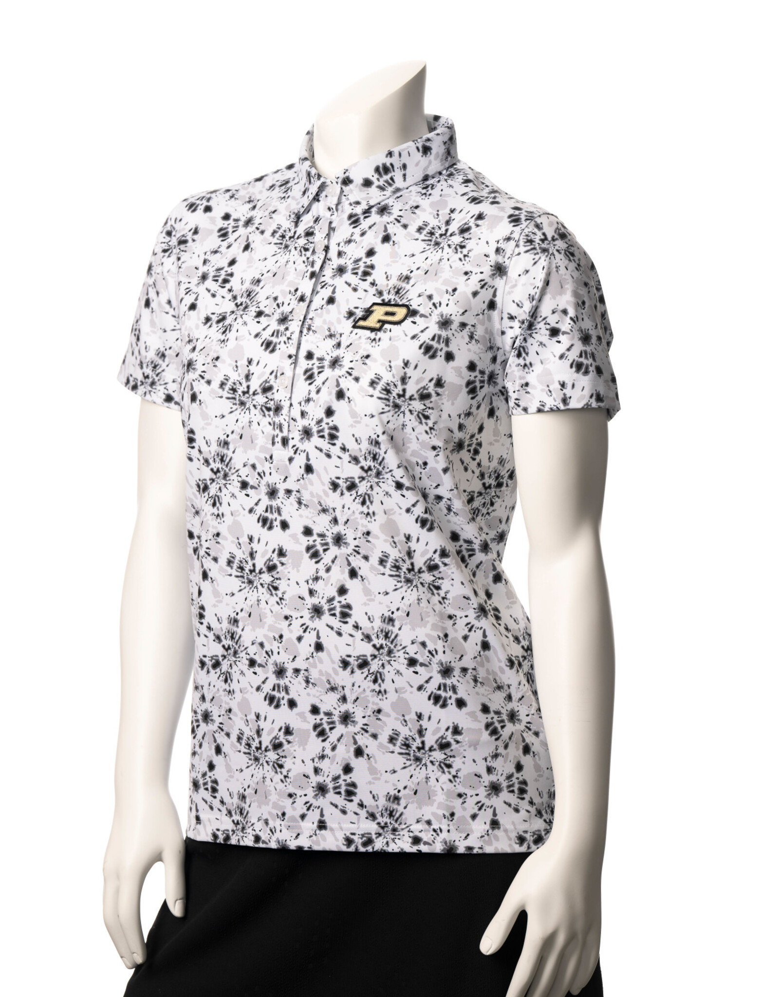 PURDUE GOLF COLLECTION PGC WOMEN'S TIE DYE POLO