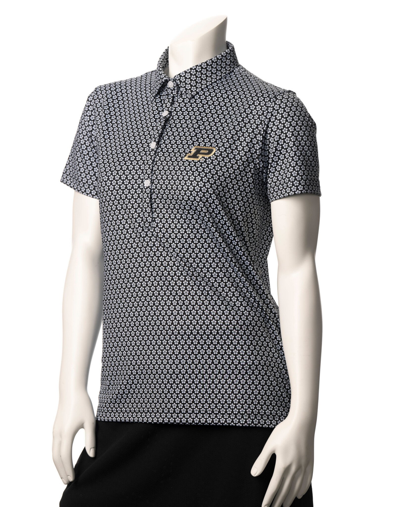 FULL TURN DIRECT PGC WOMENS QB1 PRINT POLO